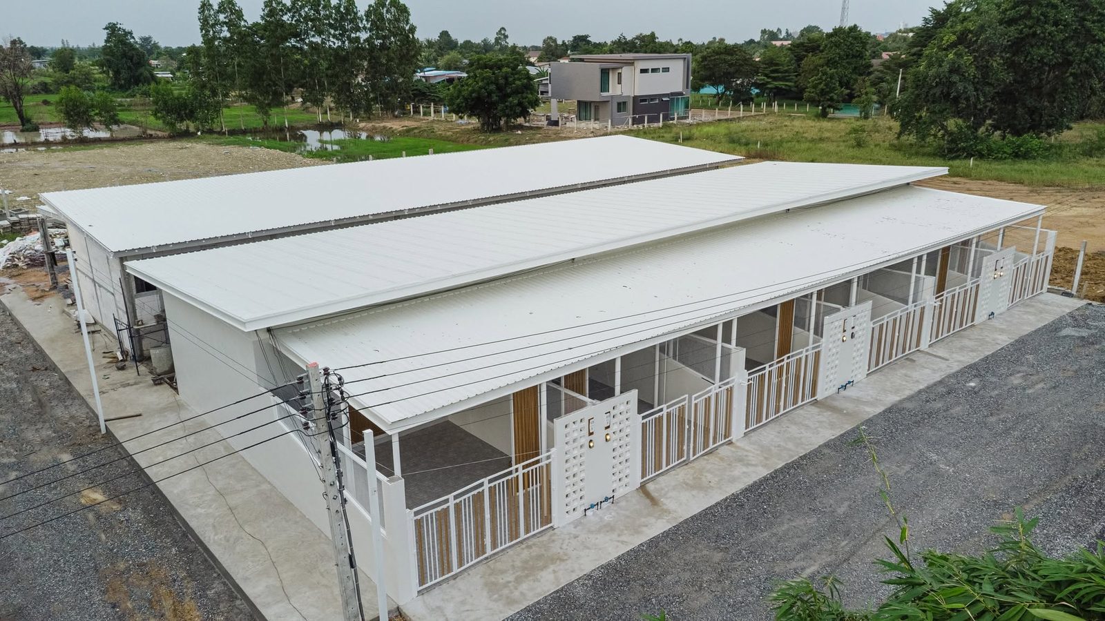 ภาพมุมสูงโครงการบ้านหอมมะลิ อรัญประเทศ